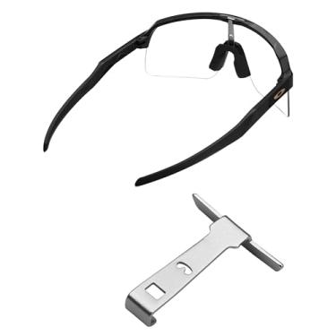 Imagem de MYCOURAG Wicket metálico de substituição para óculos de sol Oakley Sutro Lite OO9463/Sutro Lite AF OO9463A/Sutro Lite Sweep OO9465/Sutro Lite Sweep OO9465 (ventilado) - Prata