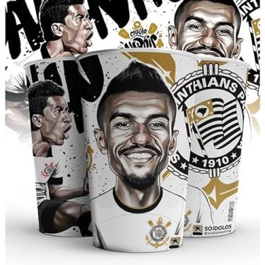 Imagem de Copo do Corinthians Oficial Coleção Ídolos Paulinho - Plástico 550ml