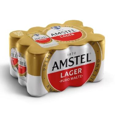 Imagem de Amstel Cerveja Lager Puro Malte, Lata 269ml Pack 12 Unidades