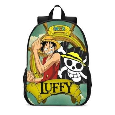 Imagem de Mochila Escolar Infanto Juvenil Anime One Piece Monkey D Luffy Novidades 0291-Unissex