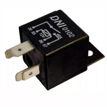 Imagem de Rele auxiliar universal 12v 40a 4 pinos com suporte dni 0102