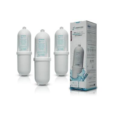 Imagem de Kit 3 Refil Hidrofiltros Compatível Soft Everest Start Slim