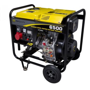 Imagem de Gerador 6500 Diesel Trifásico 380V Partida Elétrica Matsuyama