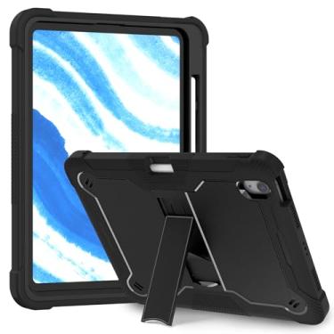 Imagem de MAKEIT CASE Capa para iPad Air 11 polegadas M2 (2024), iPad Air 5 (2022), iPad Air 4, capa protetora resistente à prova de choque com suporte para lápis para iPad Air 6ª/5ª/4ª geração