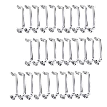 Imagem de Alça De Apoio 50cm Barra Inox Kit 30 Unidades Banheiro Corrimao Acessibilidade