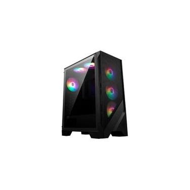 Imagem de Gabinete Gamer MSI MAG Forge 120A Airflow, Mid Tower, Lateral em Vidro, 6x FANs RGB, ATX, Preto - 306-7G23A21-809