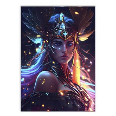 Imagem de Placas Decorativas Deuses Mitologia Grega e Nordica Estilo Gamer Varios Modelos Decoração Quarto Sala