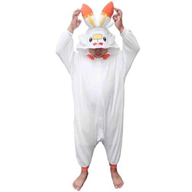 Imagem de SAZAC Kigurumi - Pokemon - Scorbunny - Onesie Jumpsuit Halloween Costume - Kids Size