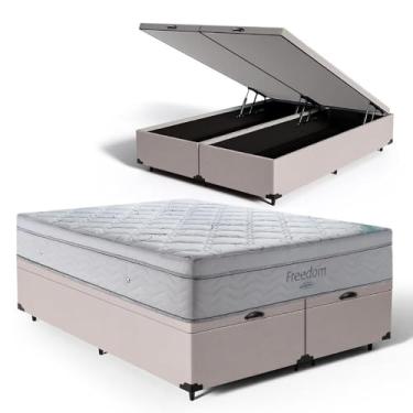 Imagem de Cama Box Baú com Colchão de Molas Ensacadas D33 Pillow In Ortobom Freedom (Queen)