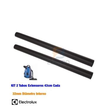 Imagem de Kit 2 Tubos Prolongador para Aspirador de Pó Electrolux Mondo - Comerc