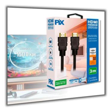 Imagem de Cabo Hdmi C/ Certificação Ultra High Speed Premium 3 Metros - PIX, 018