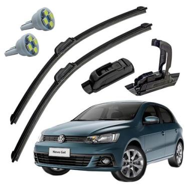 Imagem de Palheta Limpador Parabrisa VW Gol Voyage 2008 Em Diante  + Pingo T10 -