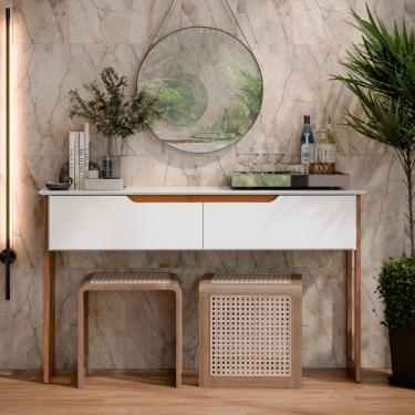 Imagem de Aparador Eros Flow 2 Portas Para Sala de Jantar Branco/Freijó 