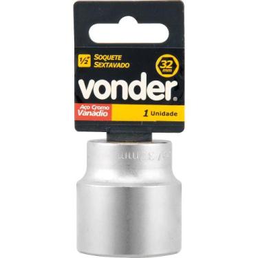 Imagem de Soquete sextavado enc 1/2" 18mm curto vanád. Vonder