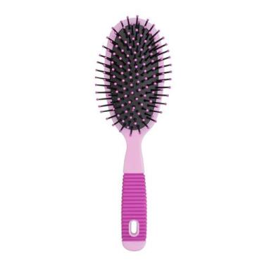 Imagem de Escova De Cabelo Oval Com Cabo Emborrachado Marco Boni, Lilás