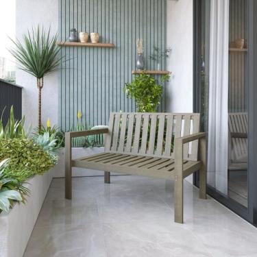 Imagem de Banco de Jardim 2 Lugares Madeira Maciça Yescasa