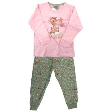 Imagem de Pijama Infantil Camiseta e Calça 89144 - Malwee Carinhoso, Rosa, 2