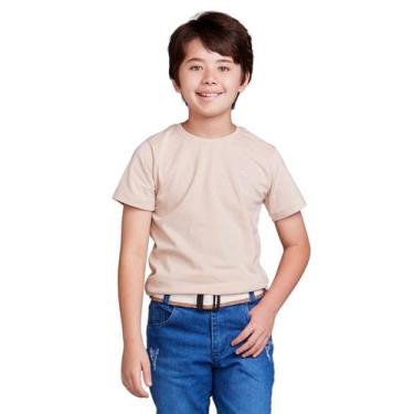 Imagem de Camisa Básica Infantil 100% Algodão - DAZE MODAS, 04, Bege