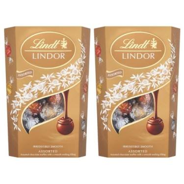 Imagem de Bombom Sortido De Chocolate Suíço Lindt Lindor 2 Caixas 200G, Chocolat