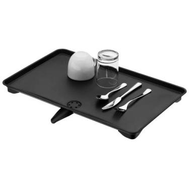 Imagem de Bandeja Travessa Plástica 47x30cm Escorredor Louça Bico Móvel Pia Cozi