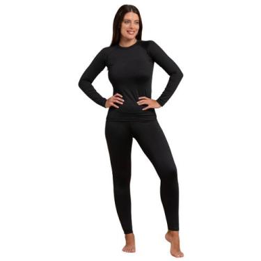 Imagem de Roupa Frio Intenso Conjunto Térmico Blusa + Calça Segunda Pele Pelinho