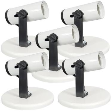 Imagem de Kit 5 Spots Sem Aletados Branco para 1 lâmpada Direcionavel - Jota Ilu