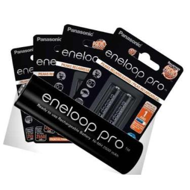Imagem de Pilha  Eneloop Pro Recarregável, Pequena, AA - BK3HCDE/2BB PANASONIC