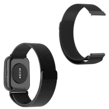 Imagem de Pulseira metal maleável inox para Haylou RS5 2,01 LS19 - Genérica