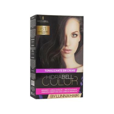 Imagem de Hidrabell Color 6.1 Louro Escuro Cinza - Tonalizante 140g 