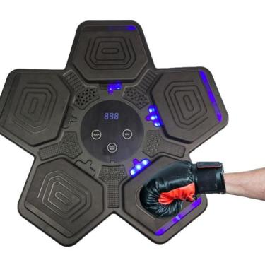 Imagem de Maquina De Boxe Saco Pancada Soco Interativo Bluetooth 5 Modos Intelig