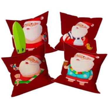 Imagem de Kit 4 Capas de Almofadas Natalinas Decoração - Gabi Flor Confecções, N