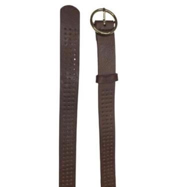 Imagem de Cinto Feminino Com Furos Fivela Metal Dourado Cores Modelo MZS-308 - s