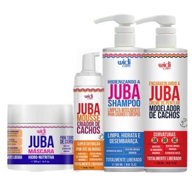 Imagem de Kit Widi Care Juba Encaracolando Shampoo Mousse Máscara
