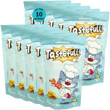 Imagem de Hana Tastefull Nuggets Para Gatos Frutos do Mar 40g Kit 10 un - Hana H