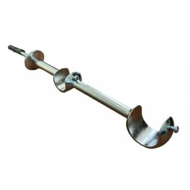 Imagem de Suporte duplo 19/28mm para varão comum - 1 unidade - ART DECORAR, Crom