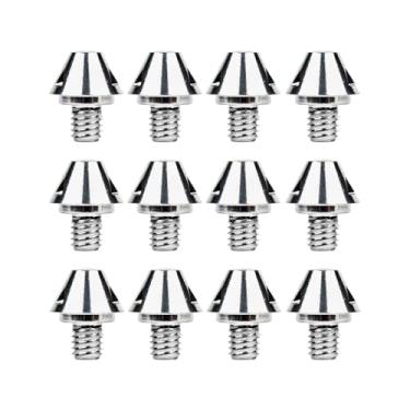 Imagem de Pegciuho 12x Pontas de Chuteira de Futebol Pontas de Chuteira de Futebol Parafuso de Rosca M6 Antiderrapante Universal Rugby Shoes Studs para Esportes Internos, 8MM