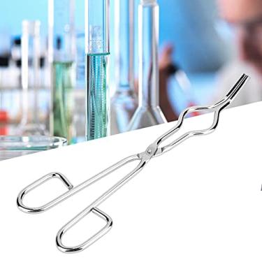 Imagem de Pinças para Cadinho, Pinças de Laboratório, Pinça de Cadinho de Aço Inoxidável, Suporte para Copo Com Rebite de Classe de Aeronave (250 Mm/9,84 pol.) (250mm)
