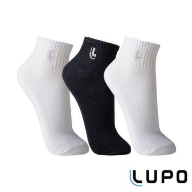 Imagem de Kit com 3 pares de meia sport cano médio - lupo