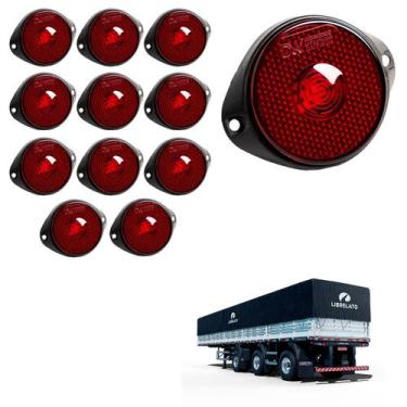 Imagem de 12 Lanterna Frontal Librelato LED Rubi 65mm c Sup. - Conect - DW Compo