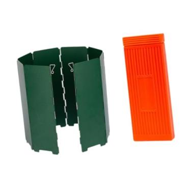 Imagem de Esquirla Protetor de Vento para Fogão Portátil, Ideal para Acampamento E Atividades Ao Ar Livre, Verde
