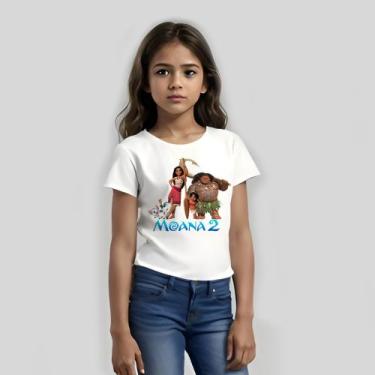Imagem de Camisa Camiseta blusa Moana 2 todos personagens maui pua irma moana - 
