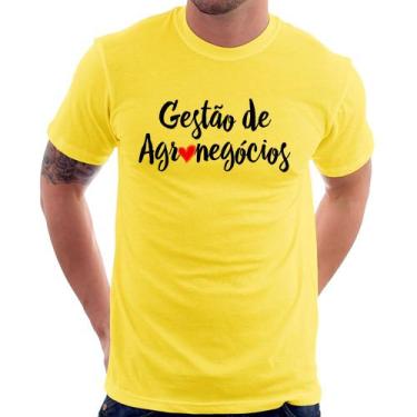 Imagem de Camiseta Gestão de agronegócios por amor - Foca na Moda, Amarelo, G