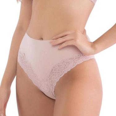 Imagem de Calça Alta Microfibra DelRIo 50604 Com Renda, Romance, GG