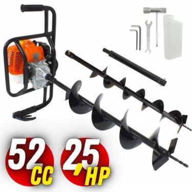 Imagem de KIT Perfurador de Solo Vulcan VPS520-S 2T com Broca 80x15cm + Broca Ex