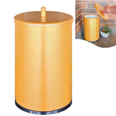 Imagem de Lixeira 9,1 Litros Cesto De Lixo Tampa Pino Banheiro Pia Cozinha Doura