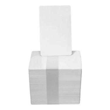 Imagem de Cartão/cartões Pvc Branco 0,76mm P/ Crachás 100 Unidades - EXTRACARD