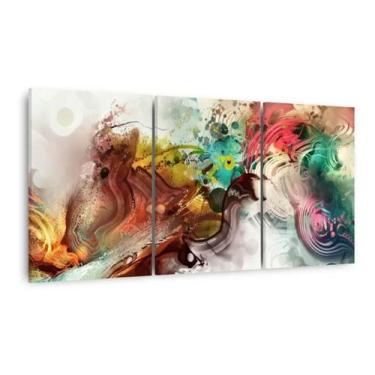 Imagem de Quadro Abstrato Decorativo Colorido Mosaico Sala Hall Quarto - Wall Fr