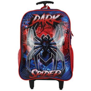 Imagem de Mochila Escolar De Rodinhas Com Lancheira Dark Spider Infantil - Clio
