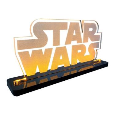 Imagem de Luminária Gamer Geek Star Wars - Acrílico - LED Amarelo - MK Displays