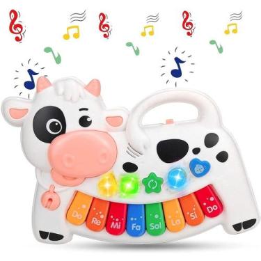 Imagem de Piano Musical Vaquinha Interativo para Bebês. - DM TOYS
